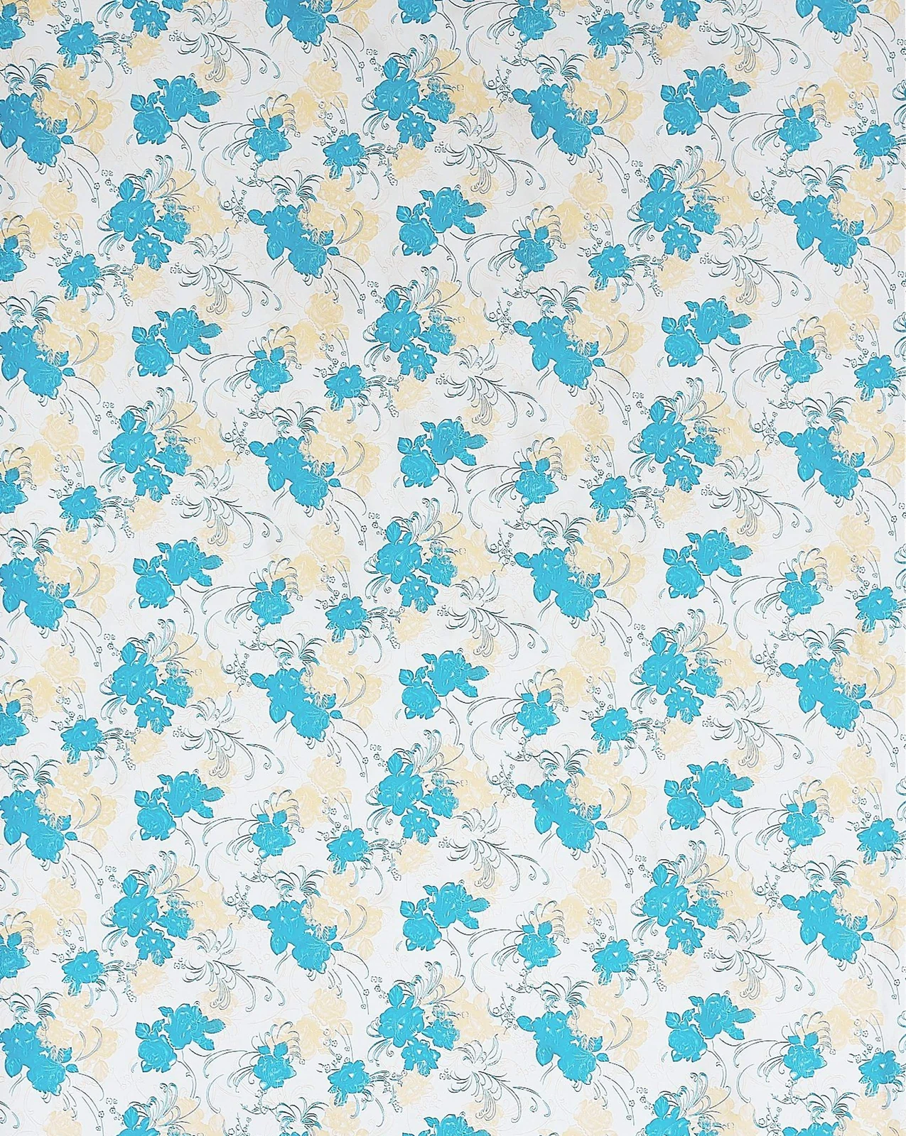 Sky Blue Floral F817